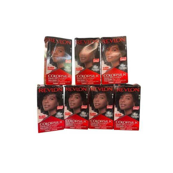 7 Revlon Colorsilk Beautiful Color Permanent Hair # 10 Black salon - Picture 1 of 2